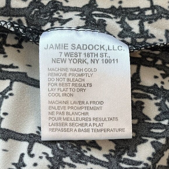 Jamie Sadock Women XL 1/4 Zip Sleeveless Golf Top Artsy Face Profile Pink Black - Picture 10 of 11